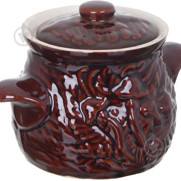 Čenakinė (Puodas Troškinimui) 0,7 L | Keramika, Pieno Degimas, Glazūra