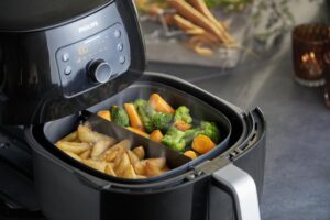 Philips Airfryer XXL Vakarėlių rinkinys HD9950/00 | Dvigubas sluoksnis ir maisto skirtukas, Plieninis