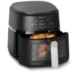 Philips Airfryer XXL NA231/00 2000 serija | 6.2 L, 1700 W, Su langeliu, Sidabrinė