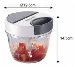 KingHoff Mechaninis maisto smulkintuvas KH-1882, 900 ml | Su virvele, Nerūdijančio plieno ašmenys