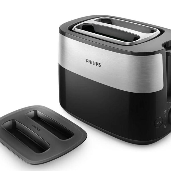Philips Tosteris HD2517/90, 900 W, Melns | 8 iestatījumi, Integrēts statīvs