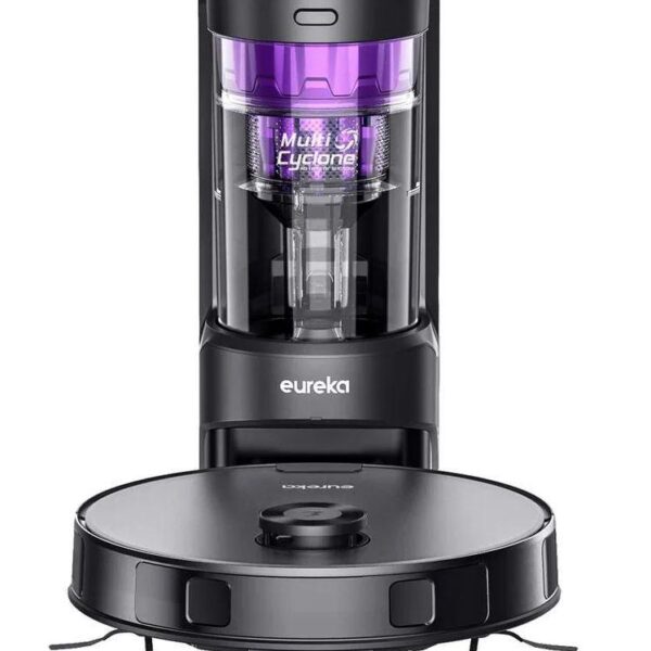 Eureka Robots putekļsūcējs E10S | 4000 Pa, Automātiskā stacija, Melns
