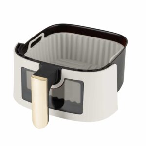 BERLINGER HAUS Silikoninis Indas Karšto Oro Gruzdintuvei BH8884 | 21x21x9 cm, Kreminė Spalva