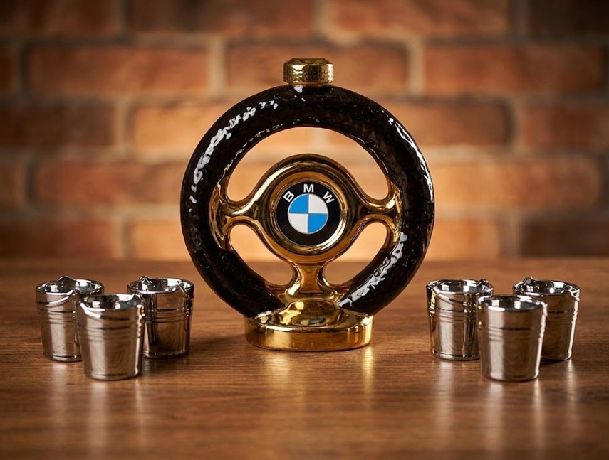 BMW vairas alco Keraminis rinkinys "BMW Vairas" | Grafinas ir 6 taurelės