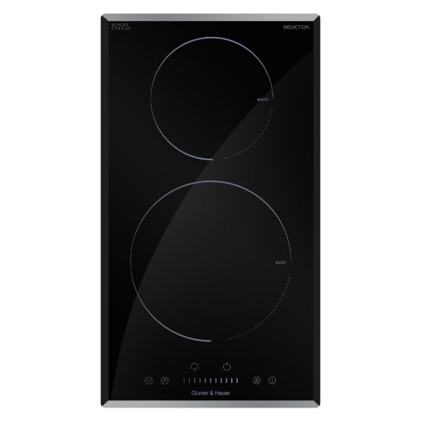 Günter & Hauer Domino indukcijas plīts virsma ID 33 | 2 gatavošanas zonas, 3600 W, Booster funkcija, Bez rāmja