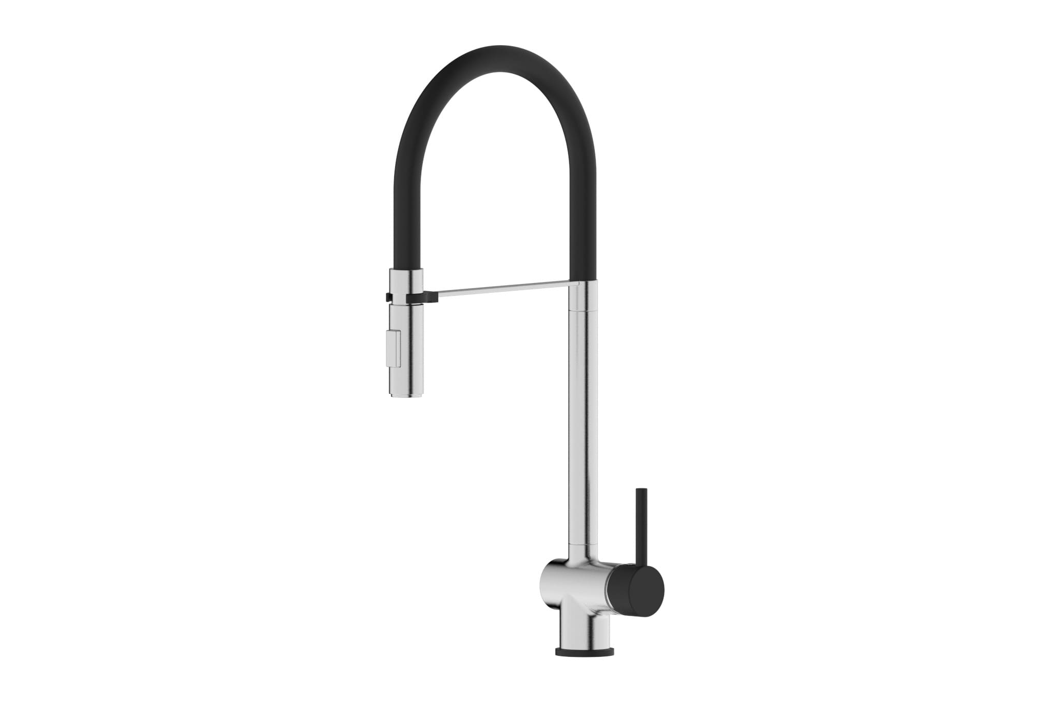 Edel-Brush-Black GÜNTER&HAUER Virtuves Maisītājs EDEL Brush Black | Izvelkama Šļūtene, 360° Rotācija, Matēts Melns/Tērauds - Image 1