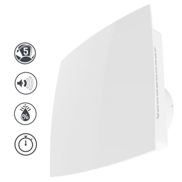 Vlano Izplūdes ventilators 100 AV T | Ø 100 mm, Taimeris, Pretvārsts