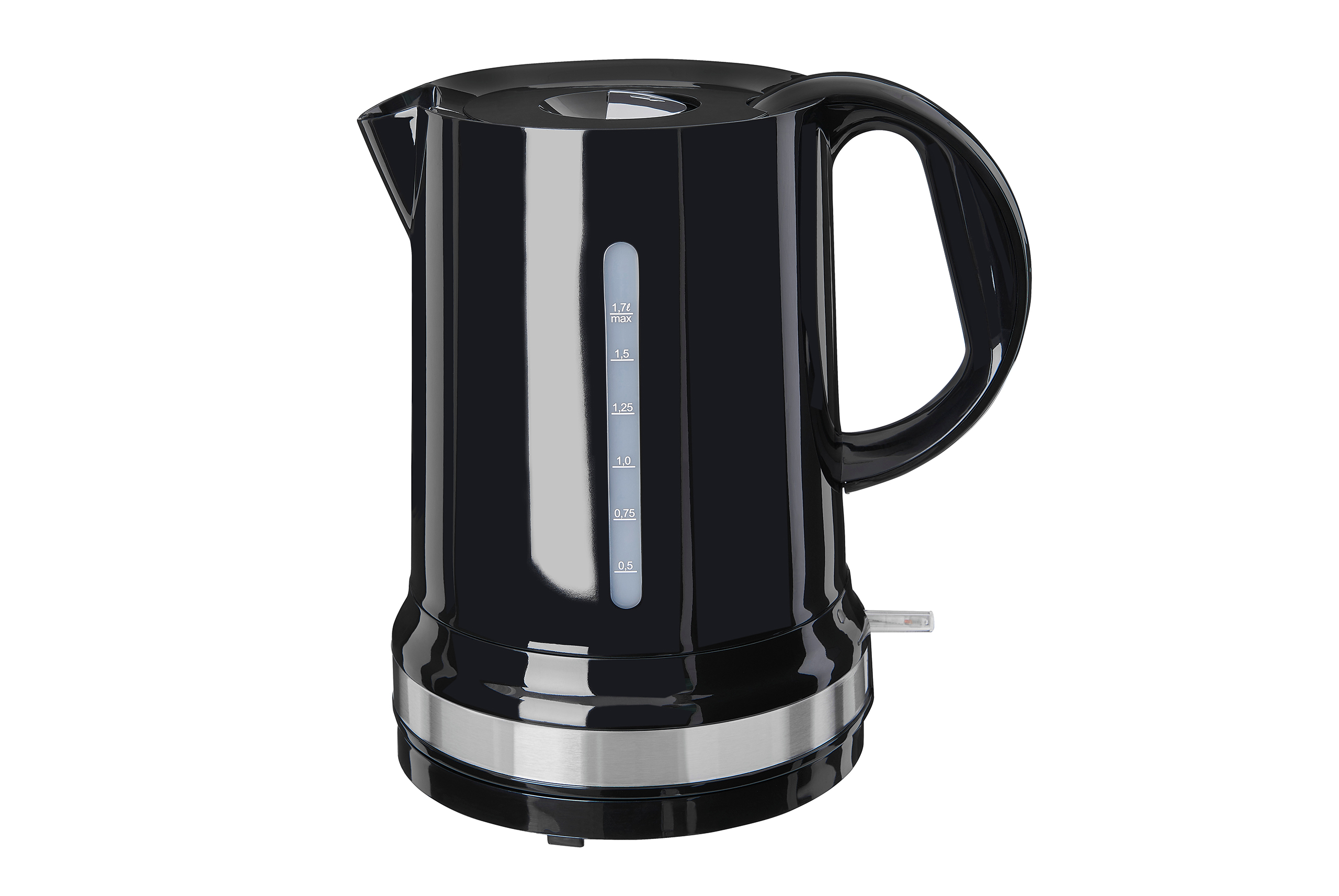 Elektrinis-Virdulys-GUTFELS-WATER-2010-S-2 Gutfels Elektriskā tējkanna WATER 2010 S | 1.7 L, 2200 W, Nerūsējošais tērauds/Plastmasa, Melna - Image 1