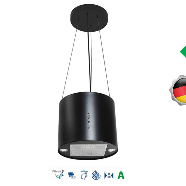 Vlano Telpisks nosūcējs ROLLION Black | 1000 m³/h, IONways attīrīšana, A enerģijas klase