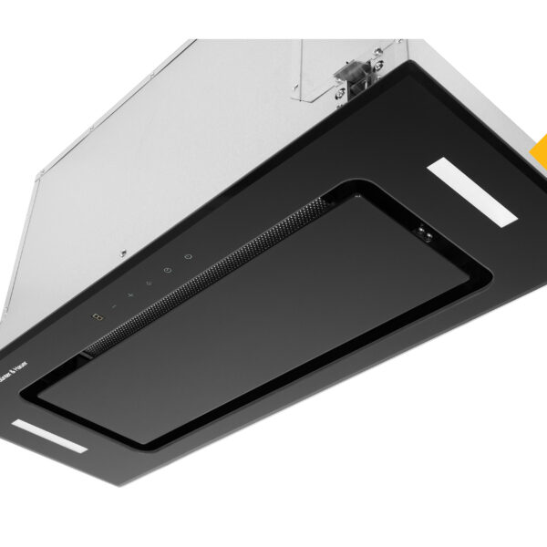 Günter & Hauer Iebūvējams tvaika nosūcējs ATALA 1075 GL | 1200 m³/h, Perimetrālā vilkme, Melns stikls