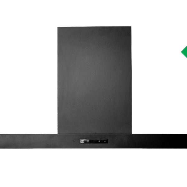 Vlano Sienas tvaika nosūcējs Level 90 Black | 1000 m³/h, Perimetriskā vilkme, A enerģijas klase, 90 cm