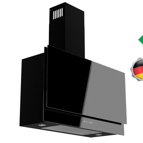 Vlano Sienas tvaika nosūcējs PLANUS 90 Dark | 1000 m³/h, A enerģijas klase, Perimetrālā vilkme, 90 cm