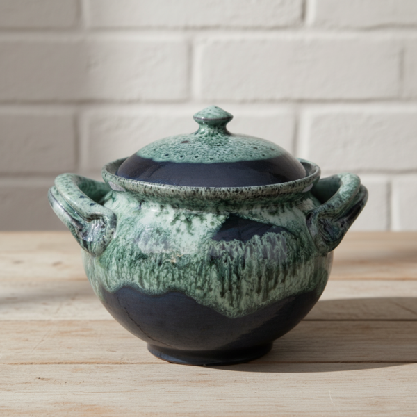 Molinis Puodas Troškinimui (Čenakinė) 0,7 L | Natūralus Molis, Rankų Darbo, Pagaminta Lietuvoje