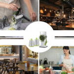 KING Hoff Būgninė Tarka KH-1960 | 3 Keičiami Būgnai, Nerūdijantis Plienas, Vakuumis Pagrindas