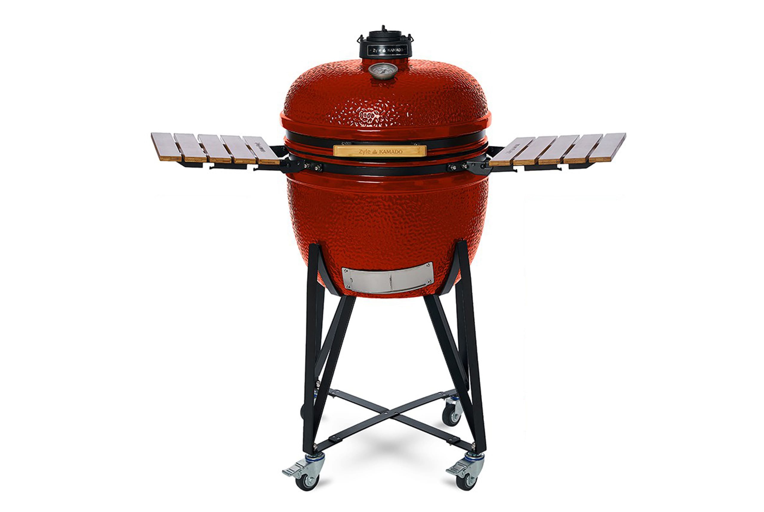 Grilius-ZY24RDSET-1 ZYLE Kamado Grils ZY24RDSET | 62 cm (24 collas), VISU EKSPLUATĀCIJAS LAIKU GARANTIJA, Sarkans - Image 1