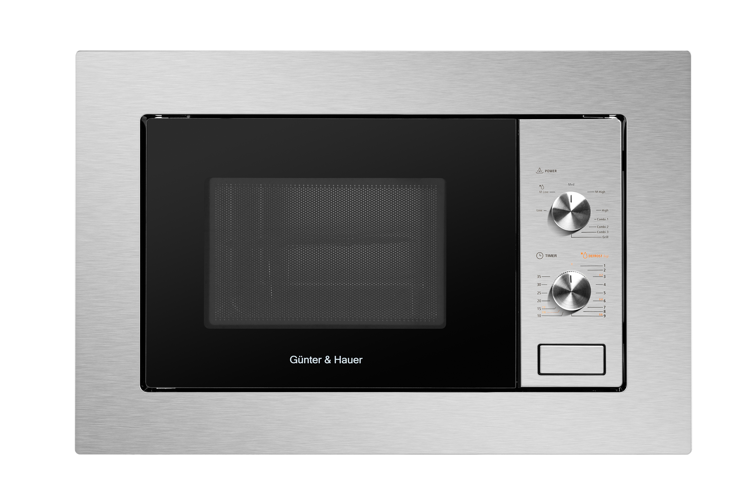 Imontuojama-Mikrobangu-Krosnele-Gunter-Hauer-EOK-20-X Günter & Hauer Iebūvējama mikroviļņu krāsns EOK 20 X | 20 L, 800 W, Grils, Nerūsējošais tērauds - Image 1