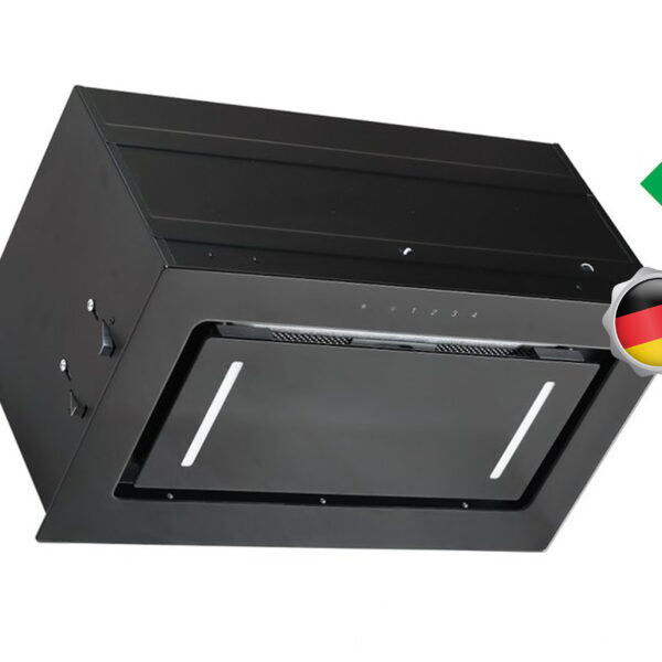 Vlano Iebūvējams tvaika nosūcējs BREEZE 52 Black | 1000 m³/h, Perimetrālā nosūkšana, A enerģijas klase, 52 cm