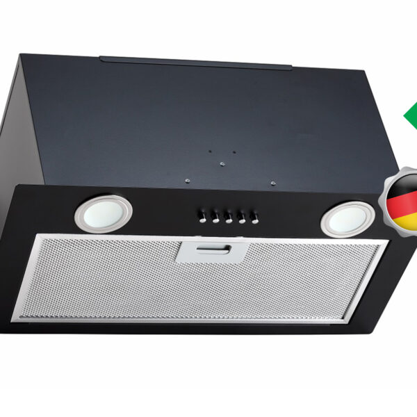 Vlano Iebūvējams tvaika nosūcējs GT 52 BK | 800 m³/h, A enerģijas klase, Pogu vadība, 52 cm