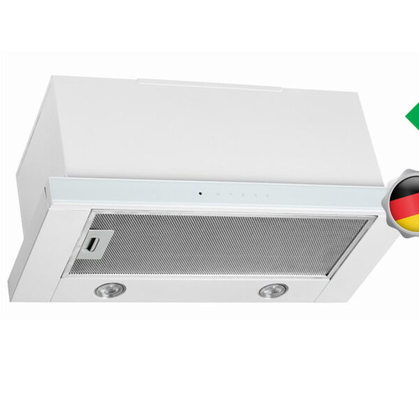 Vlano Iebūvējams tvaika nosūcējs SLIDE White | 1000 m³/h, Teleskopisks, Perimetrālā nosūkšana, Balts