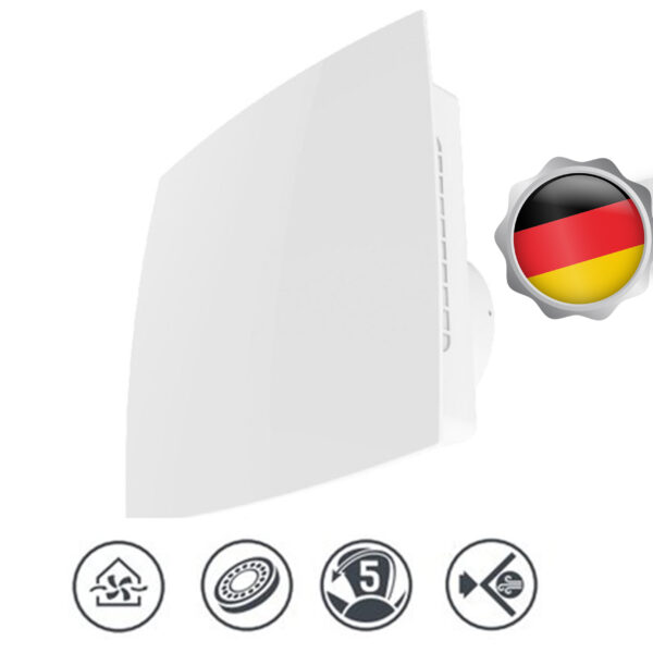 Vlano Izplūdes ventilators 100 AV | Ø 100 mm, Pamata komplektācija, Moderns dizains