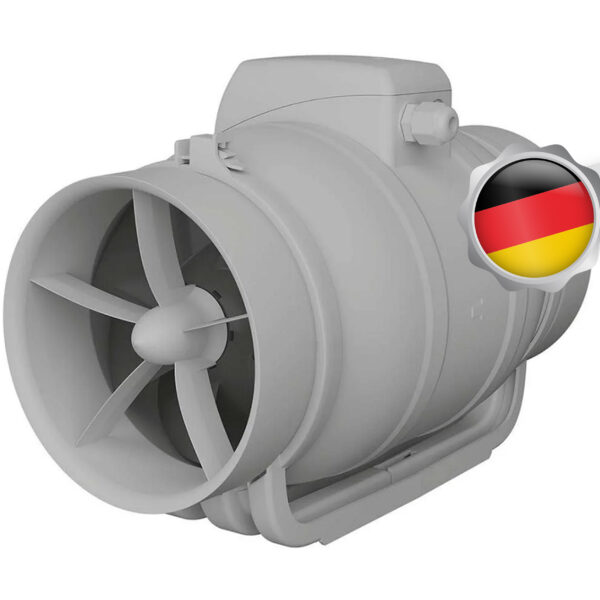 VLano Kanālu Jaukta Tipa Gaisa Plūsmas Ventilators STREAM | Ø 150/160 mm, 2 Ātrumi, 570 m³/h