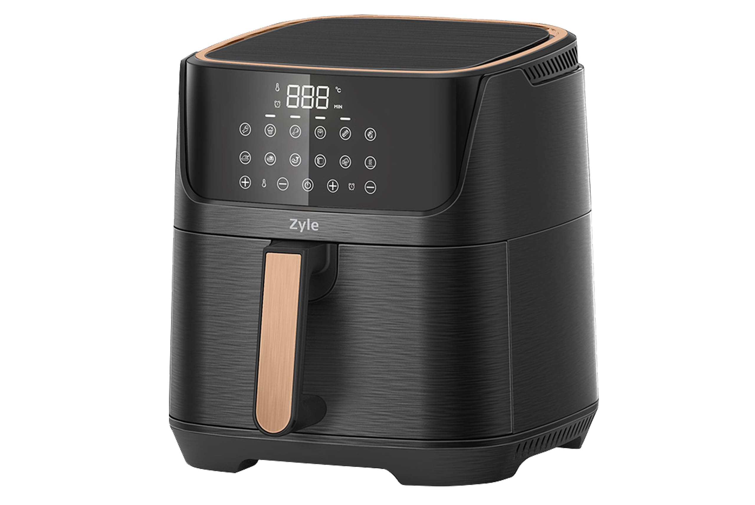 Karsto-oro-gruzdintuve-ZY885RAF ZYLE Karstā gaisa friteris ZY885RAF | 1800 W, 7 L tilpums, 12 programmas, skārienekrāns - Image 1