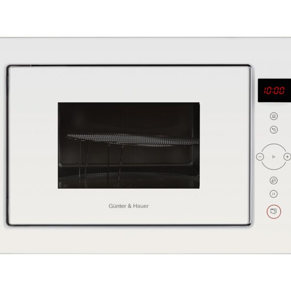 Günter & Hauer Iebūvējamā mikroviļņu krāsns EOK 2502WH | 25 L, 900 W, Grils, Balts stikls