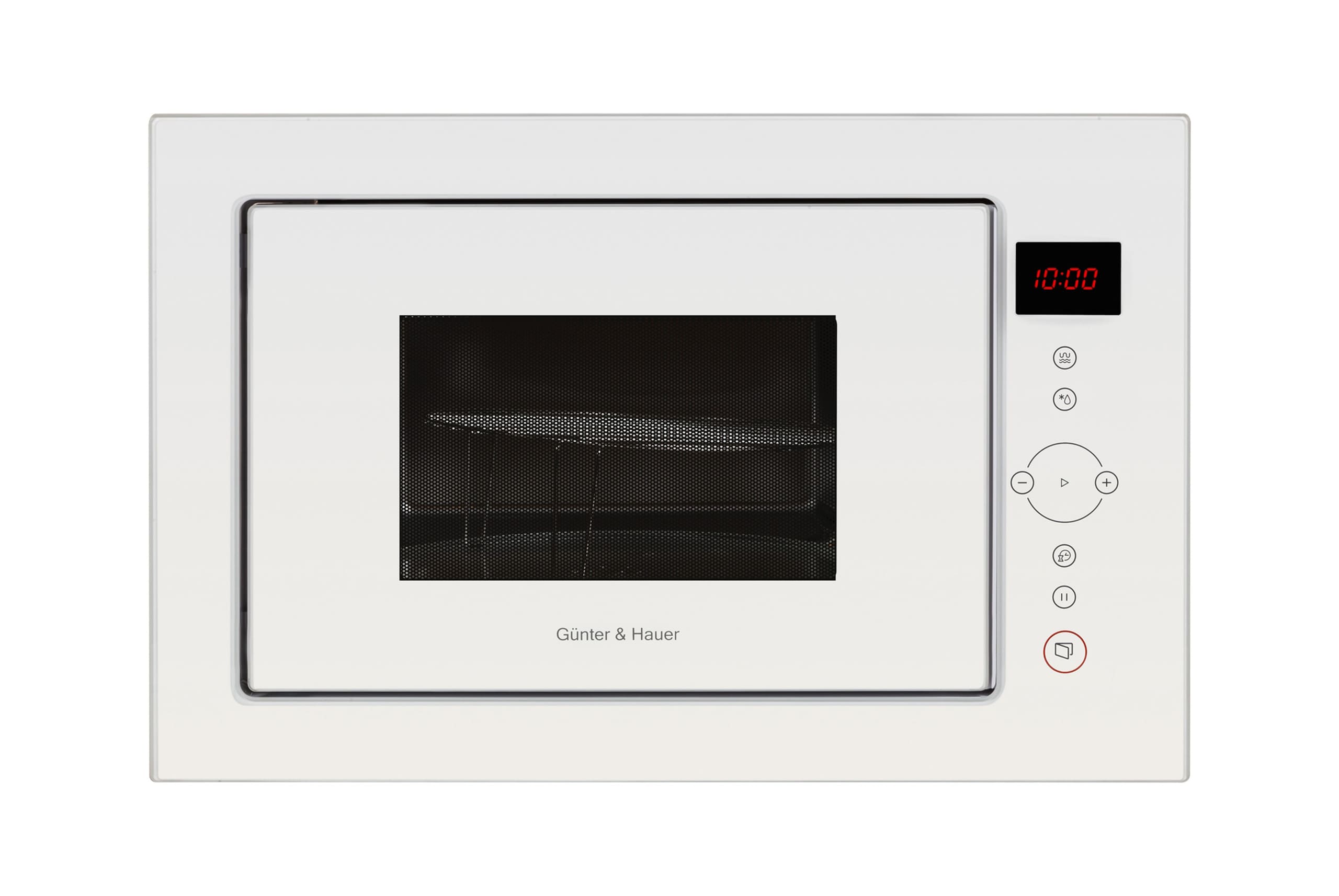 Mikrobangine-GH-EOK-2502WH-1 Günter & Hauer Iebūvējamā mikroviļņu krāsns EOK 2502WH | 25 L, 900 W, Grils, Balts stikls - Image 1