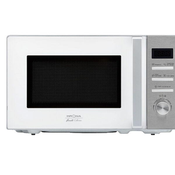 Krona Mikroviļņu krāsns Quantum 44 WH/IX | 20 L, 800 W, 8 programmas, Balta/Tērauds