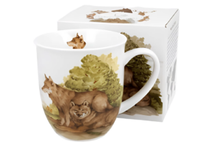 Keraminis puodelis „Animal World WOLVES“ (400 ml) – gamtos įkvėptas dizainas vilkų mylėtojams