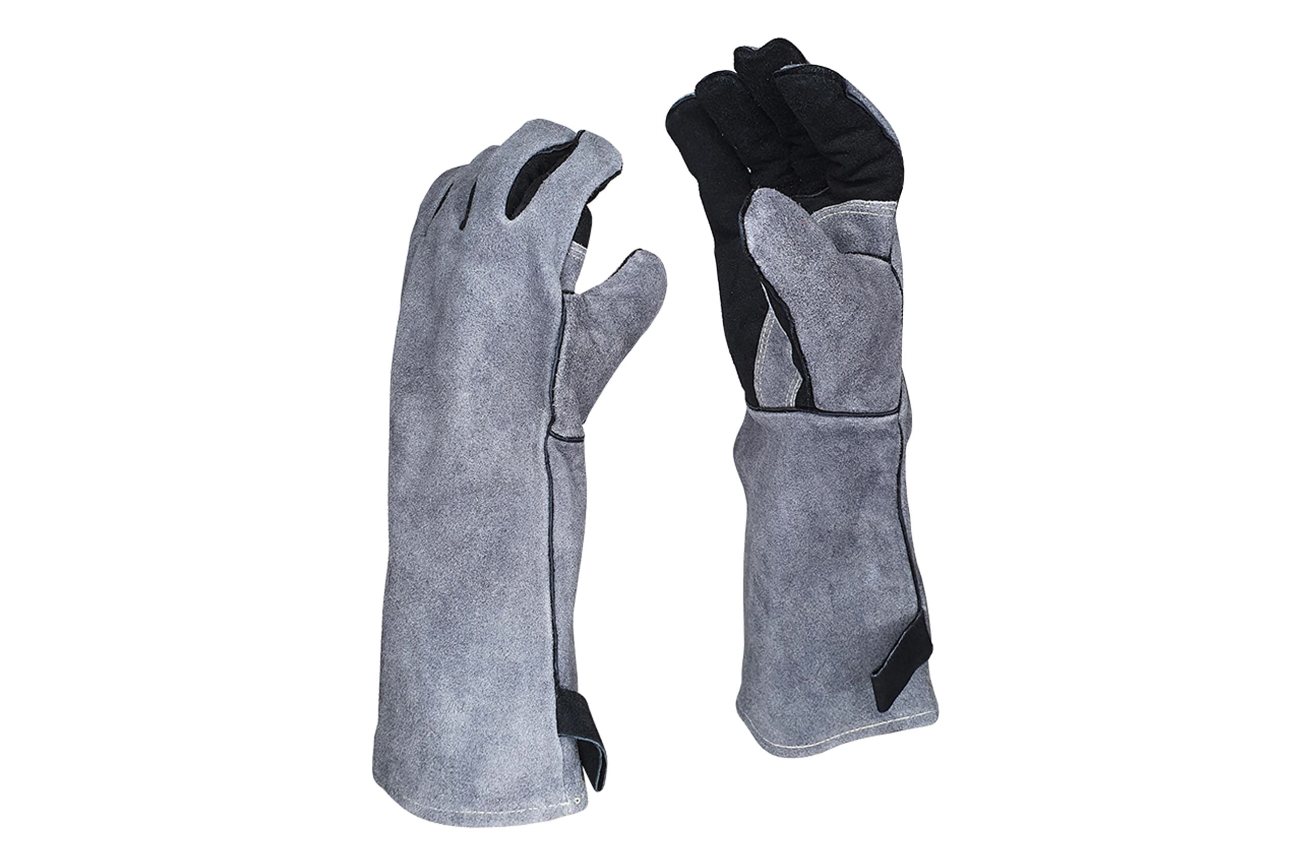 Pirstines-ZY245GL-1 ZYLE Karstumizturīgi Cimdi ZY245GL | 40 cm garums, nošķelta govs āda, paredzēti griliem - Image 1