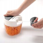 KingHoff Mechaninis maisto smulkintuvas KH-1882, 900 ml | Su virvele, Nerūdijančio plieno ašmenys