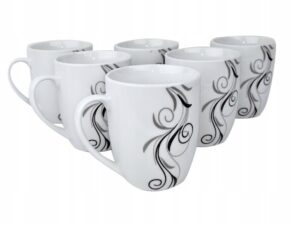 Violet Puodelių rinkinys su stovu VC431K, 6 vnt., 300 ml | Keramika, Galima plauti indaplovėje