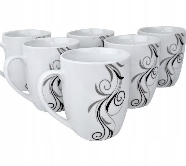 Violet Puodelių rinkinys su stovu VC431K, 6 vnt., 300 ml | Keramika, Galima plauti indaplovėje