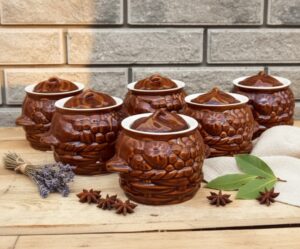 Molio puodai troškinimui 6vnt