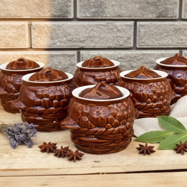 Molio puodai troškinimui 6vnt