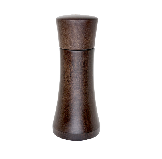 ZYLE Prieskonių Malūnėlis ZY165GRDW | 16,5 cm, Tamsus Riešutas, "CrushGrind" Keraminės Girnos