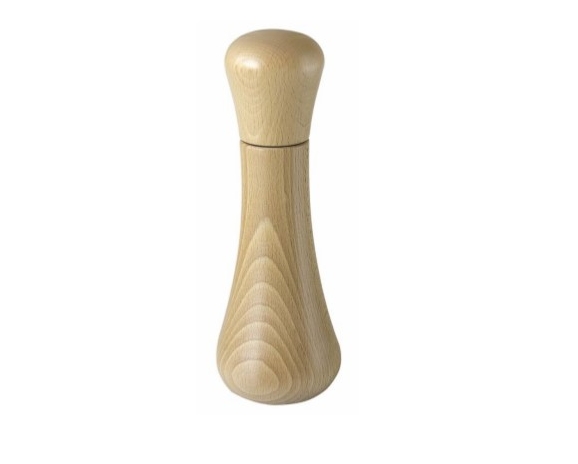 ZYLE Prieskonių Malūnėlis ZY066GRNT | 23 cm, Natūralus Beržas, "CrushGrind" Keraminės Girnos