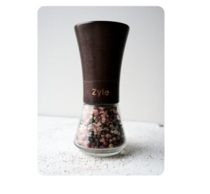 ZYLE Prieskonių Malūnėlis ZY187GRDB | Tamsiai Rudas, "CrushGrind" Keraminės Girnos, Reguliuojamas Rupumas