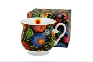 Keraminis puodelis „Retro ETNIC“ (470 ml) – elegancija ir tradicija Jūsų kasdienybėje