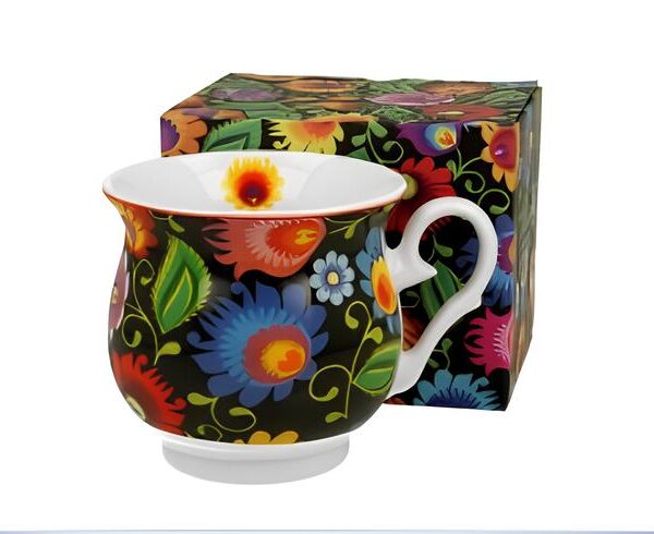 Keraminis puodelis „Retro ETNIC“ (470 ml) – elegancija ir tradicija Jūsų kasdienybėje