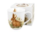 Keraminis puodelis „Animal World HARE“ (400 ml) – jaukumas ir gamtos harmonija Jūsų rankose