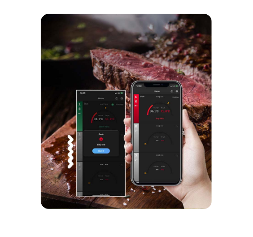 Belaidis Griliaus Termometras CXL002 | Bluetooth 5.2, 6 Zondai, 30 m Veikimo Diapozonas