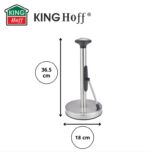 KING Hoff Popierinių Rankšluosčių Stovas KH-1955 | 36.5 cm, Nerūdijantis Plienas, Su Prispaudėju