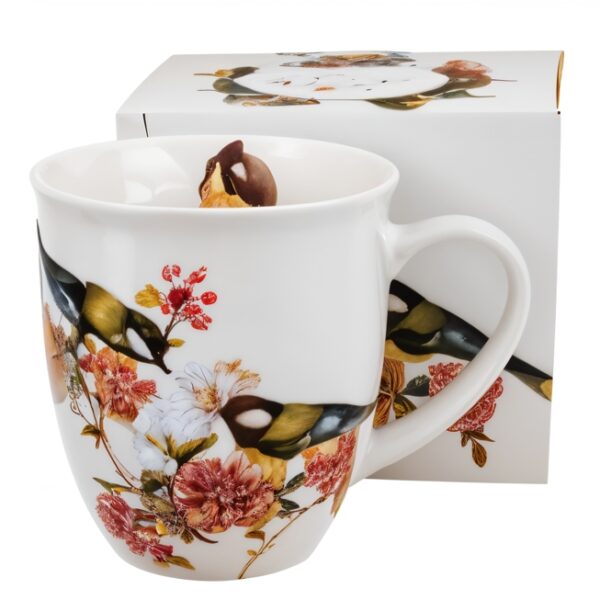 Keraminis puodelis „Bird World of the TIT“ (400 ml) – gamtos ramybė Jūsų kasdienėje akimirkoje