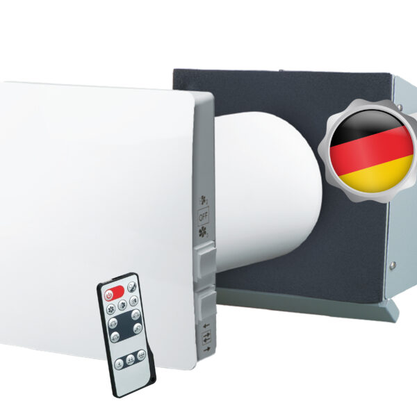 Vents Mini rekuperators TwinFresh Comfo RA1-25-14 | Līdz 85% siltuma atgūšana, EC motors, 3 ātrumi