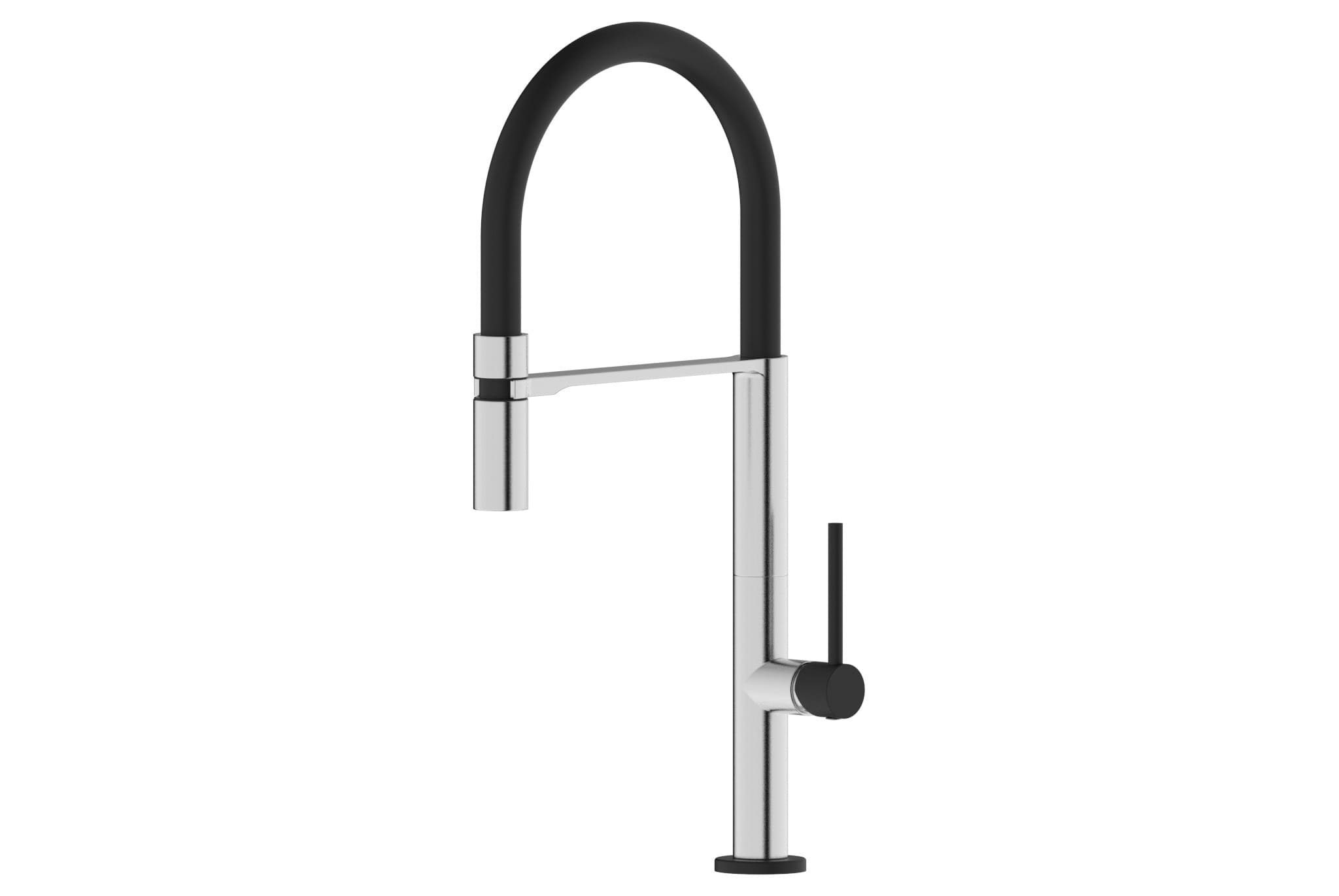 Stern-Brush-Black GÜNTER&HAUER Virtuves Jaucējkrāns STERN Brush Black | Viena Svira, 360° Rotācija, 8 l/min Patēriņš - Image 1