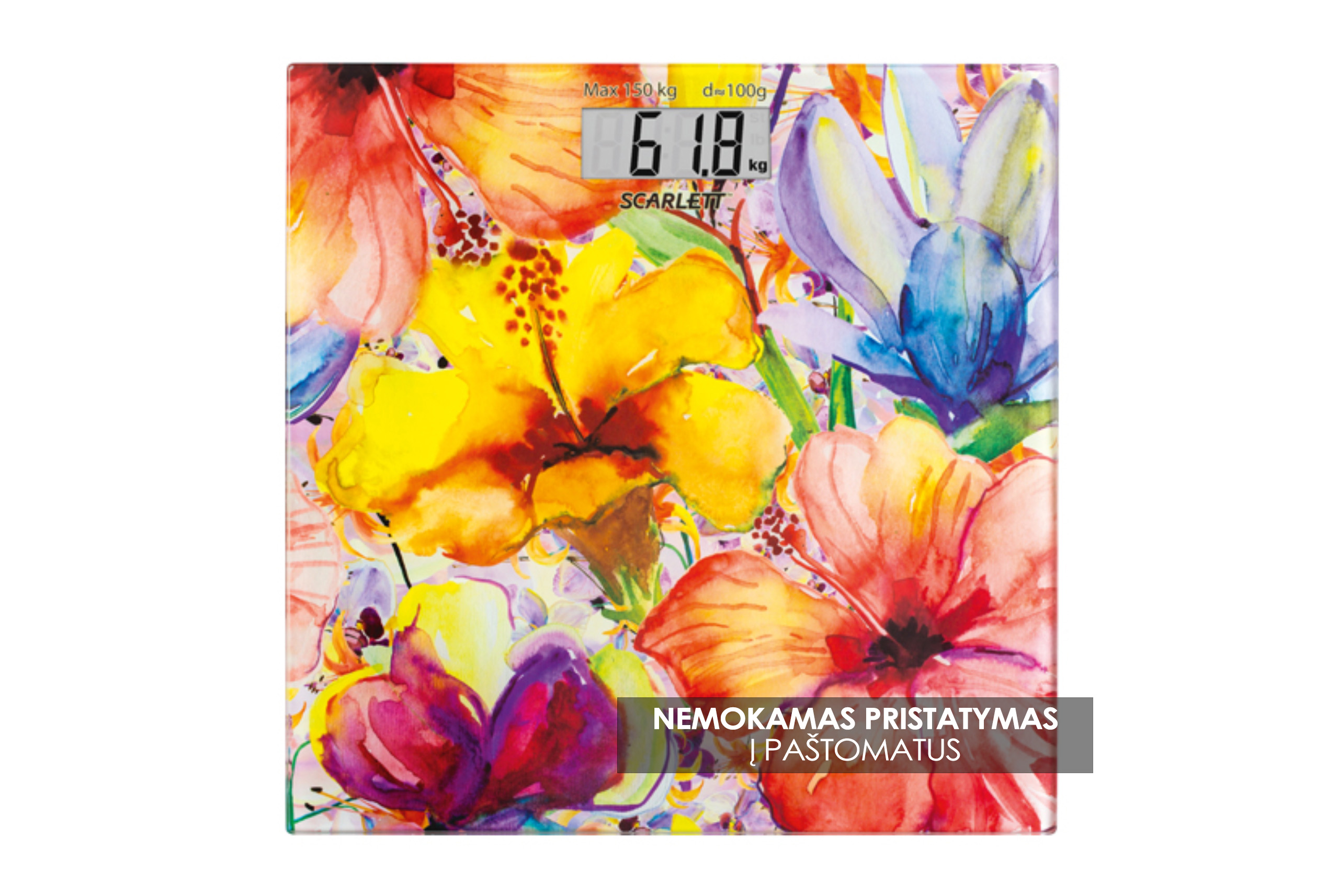 Svarstykles-vonios-SC-BS33E071-4 Scarlett Vonios svarstyklės SC-BS33E071 | Grūdintas stiklas, 180 kg, Automatinis valdymas (Kopija) - Image 1