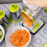 KING Hoff Būgninė Tarka KH-1960 | 3 Keičiami Būgnai, Nerūdijantis Plienas, Vakuumis Pagrindas