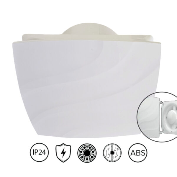 VLano Vannas istabas ventilators ALTO 120 | ⌀ 120 mm, Vienkārša komplektācija, 140 m³/h, Kluss